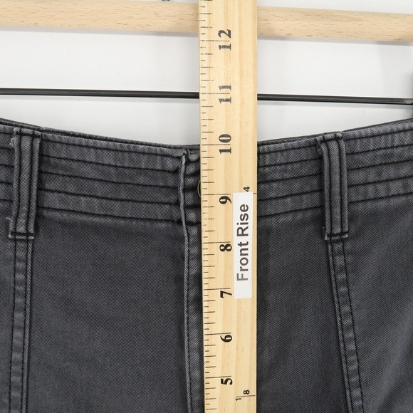 prAna Sancho Slim Pants Womens 4 Washed Gray Stretch Organic Cotton Bootcut - Picture 5 of 10